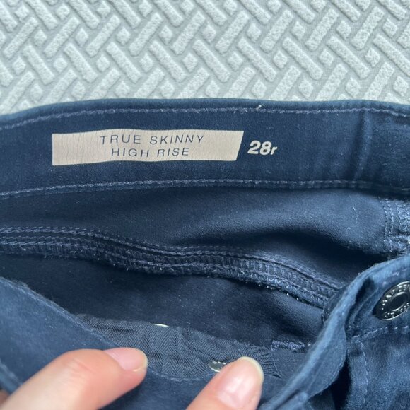 Gap True Skinny High-Rise Pants - Blue - Picture 3 of 5
